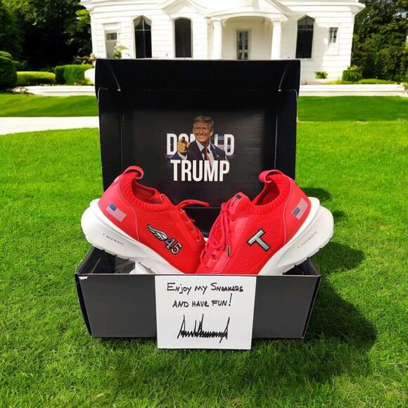 DONALD TRUMP POTUS 45 T-RED WAVE  EXTREMELY LIMITED SIZE SIZE 13 READY TO SHIP! - Picture 1 of 9